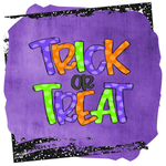 Trick or Treat Sign, Halloween Sign, Metal Wreath Signs, Wreath Center, Wreath Embellishment