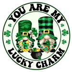 You Are My Lucky Charm Sign, Shamrock Sign, St. Patrick's Day Signs, Metal Round Wreath, Wreath Center, Craft Embellishments