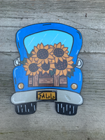 Sunflower Truck Sign, Fall Sign, Fall Truck Signs