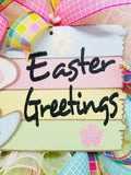 Rustic Easter Wreath, Easter Wreath, Bunny Wreath, Spring Easter Decor, Front Door Wreath