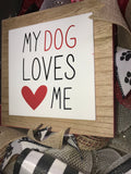 Dog Wreath, Pet Wreath, "Love Me Love My Dog" Wreath