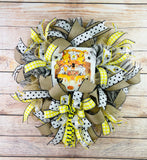Welcome to Our Hive Wreath Kit, Bumble Bee Wreath Kit,  Summer Wreath Kit, Honey Gnomes Front Door Wreath Kits